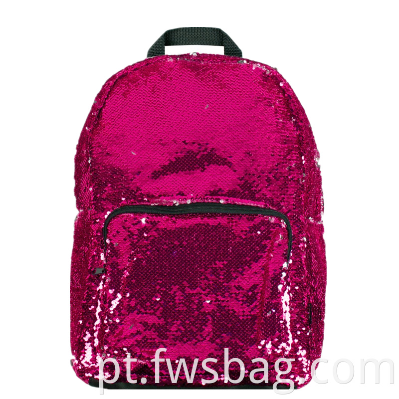 Personalizada Múltiplas cores Boutique Mulheres Mulheres Reversíveis Backpack Girls Sparkly Glitter Mermaid Magic School Backpack
